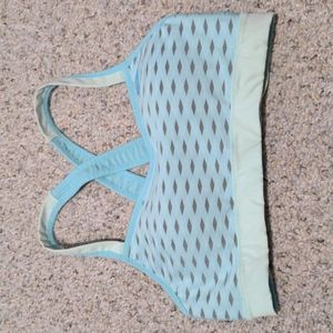 Brooks UpRise Cross back Running Bra, Ice Mesh